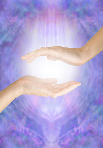 istock Sensing the energy coming from palm chakra 1340272138