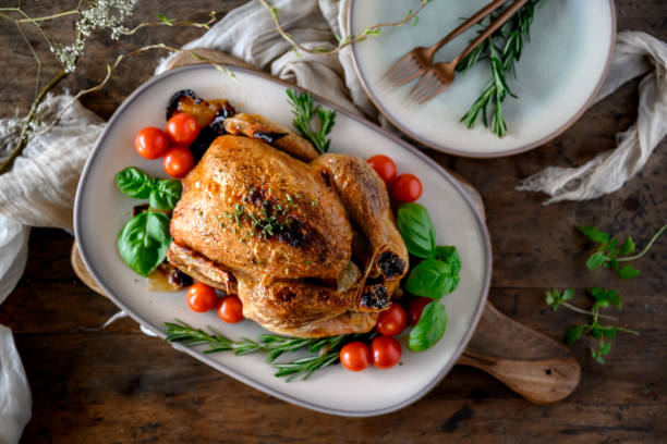 チキンロースト - roast chicken chicken roasted food ストックフォトと画像