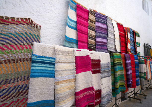 Alpujarras blankets rugs in Granada traditional colorful Serape