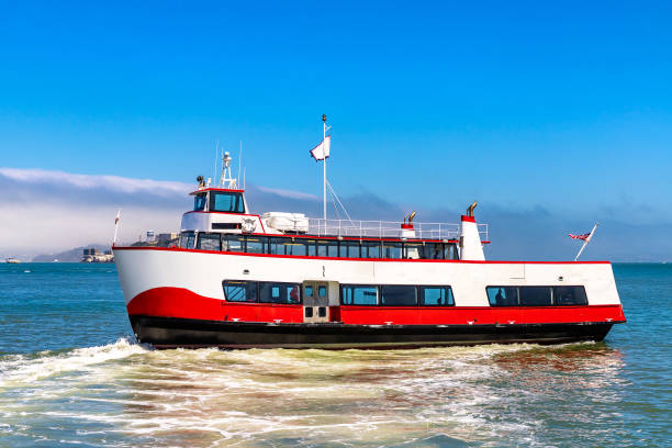 Tourist sightseeing ferry in San Francisco, California, USA