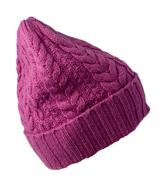 istock women's hat knitted isolated on white background. warm winter accessory 1340280230