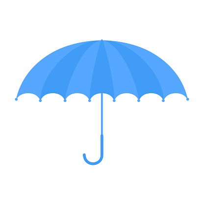 Ilustración de Paraguas Azul En Estilo De Dibujos Animados Aislado Sobre  Fondo Blanco Concepto De Protección Contra La Intemperie Lluviosa Vector  Premium y más Vectores Libres de Derechos de Abierto - iStock