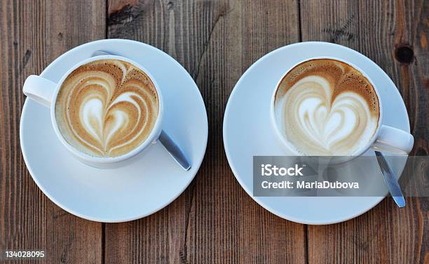 Cappuccino Stock Photo - Download Image Now - Two Objects, Cup, Froth Art