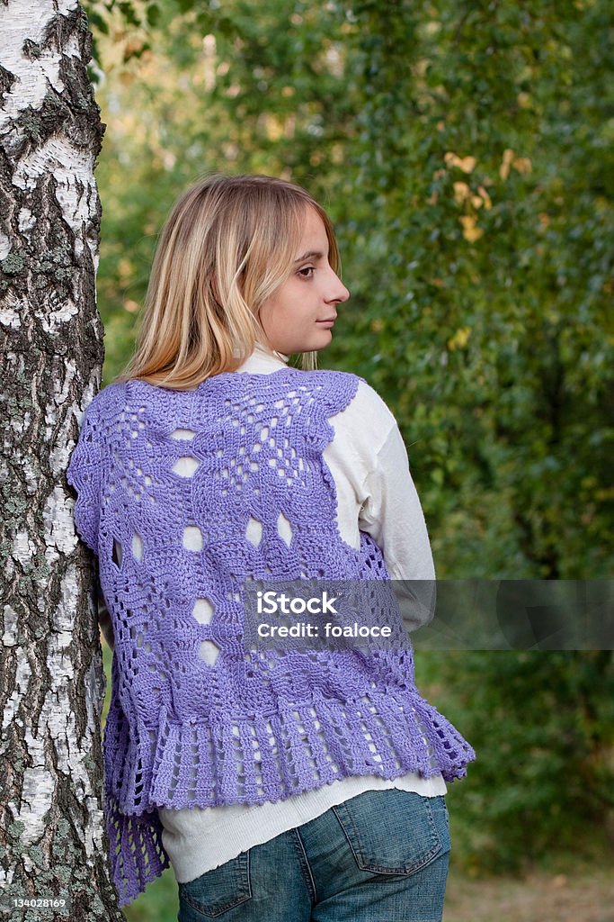 Stehende Mädchen - Lizenzfrei Häkelei Stock-Foto