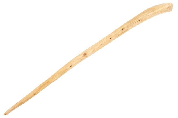 istock Piece of driftwood isolated on white 1340290787