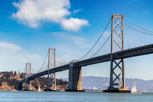 Oakland Bay Bridge in San Francisco, California, USA