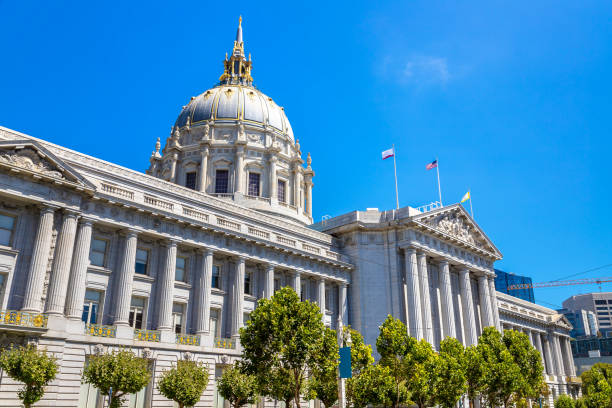 мэрия в сан-франциско - san francisco county government town hall government building стоковые фото и изображения