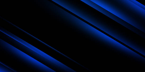 istock Abstract futuristic blue line background, Abstract art wallpaper 1340295381