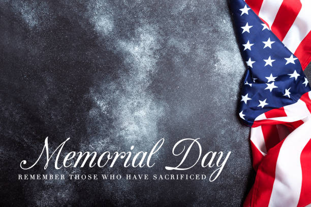 istock American flag on grunge background  Memorial day 1340301169