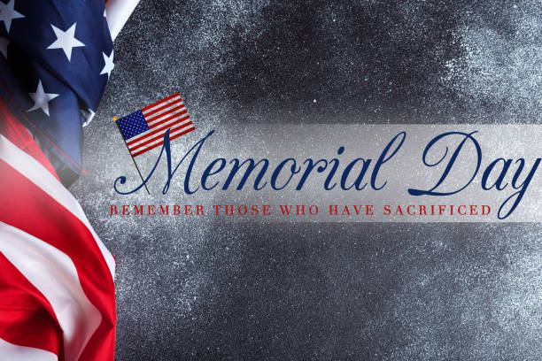 istock American flag on grunge background  Memorial day 1340301623