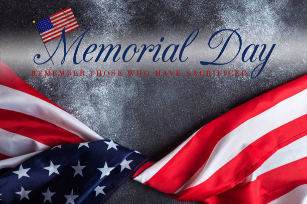 istock American flag on grunge background  Memorial day 1340301849