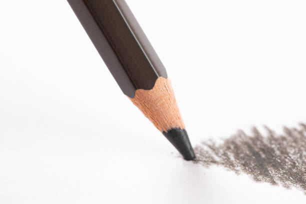 Stroke line or shape sketching with pencil. Handmade. Abstract textures on white background. Childish art.