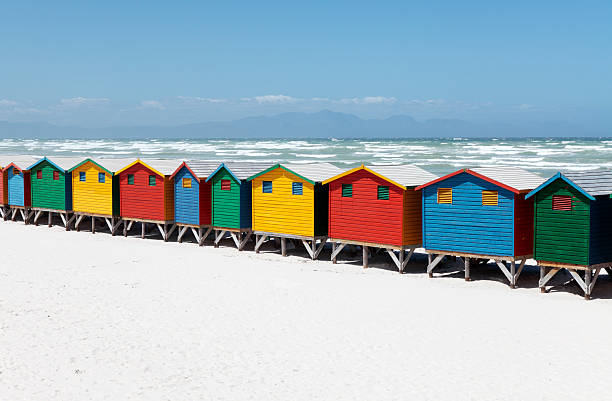 istock Row of Colorful Beach Huts 134030795