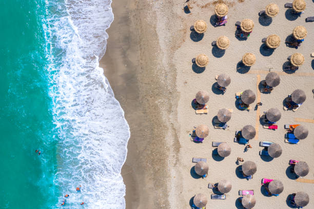 istock Famous beach of Chorefto, Pelion, Greece. 1340307966