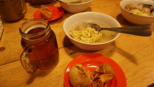 istock meat ball and hot tea 1340309424