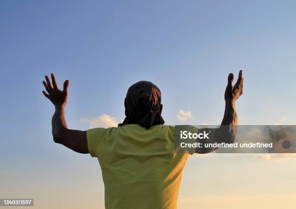 Man Praying To God Stock Photo - Download Image Now - Praising - Religion, God, Men