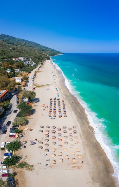 istock Famous beach of Chorefto, Pelion, Greece. 1340312768