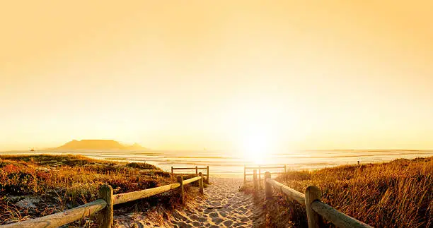 Photo of Sunset HDR over the ocean