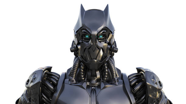 istock Mechanic Cyborg of background, 3d render 1340326875