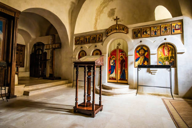 istock View of David Gareja Lavra orthodox monastery interior 1340344295