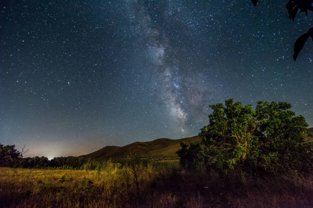 istock Our galaxy from the mountain of Aragon 1340353901