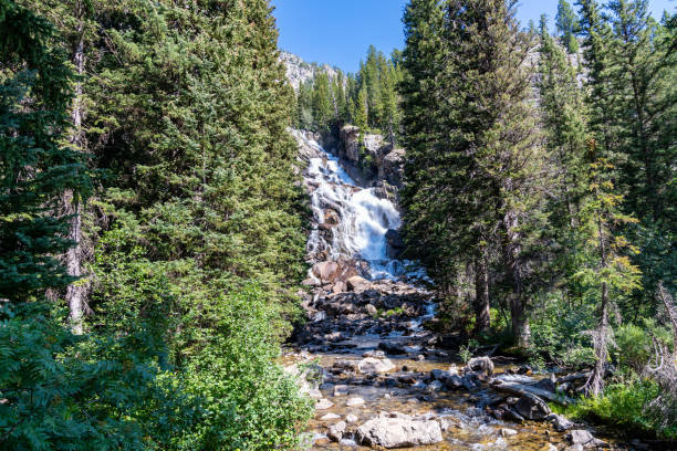 istock Hidden Falls waterfall in Grand Teton National Park 1340361385
