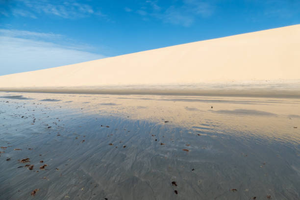 istock Reflections on the water. Brazilian beach located in Jericoacoara, Ceara. 1340374019