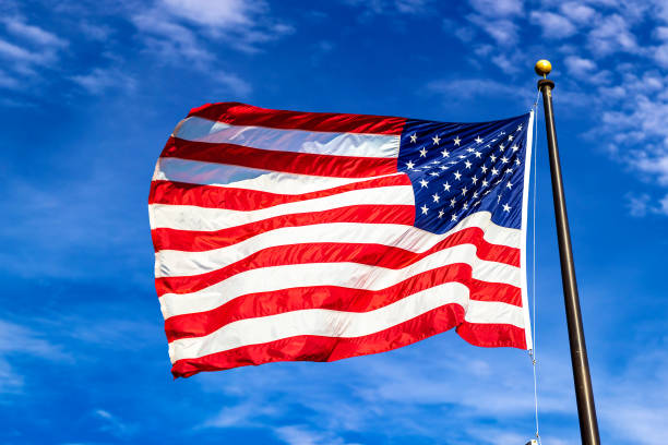 istock USA flag waving 1340381158