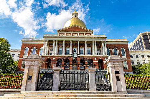 Massachusetts State House in Boston, Massachusetts, USA