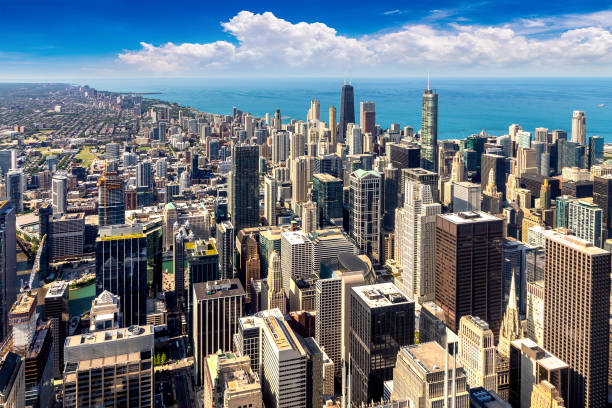 istock Aerial view of Chicago 1340382333