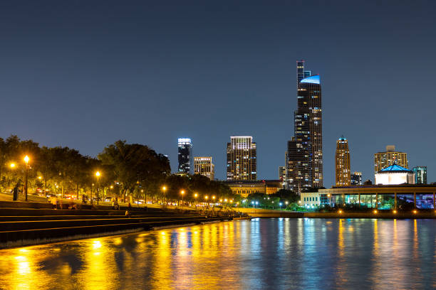 istock Chicago at night, Illinois 1340382432