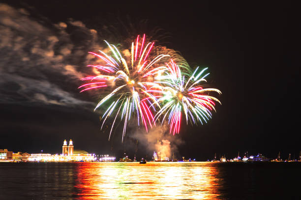 istock Fireworks over Lake Michigan 1340382471