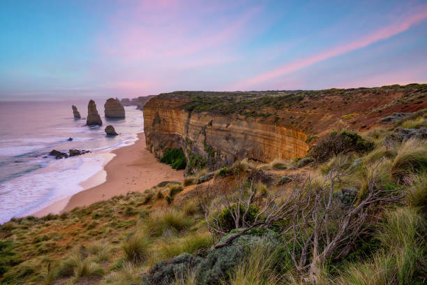 istock Twelve Apostles  cliffs along the Great Ocean Road, in Australia 1340383453