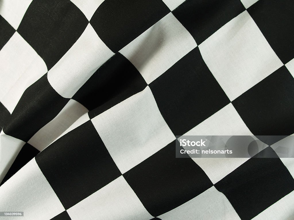 Drapeau Checkerd - Photo de Image en noir et blanc libre de droits