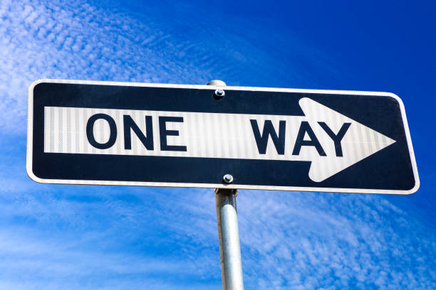 istock One way sign in New York 1340396531
