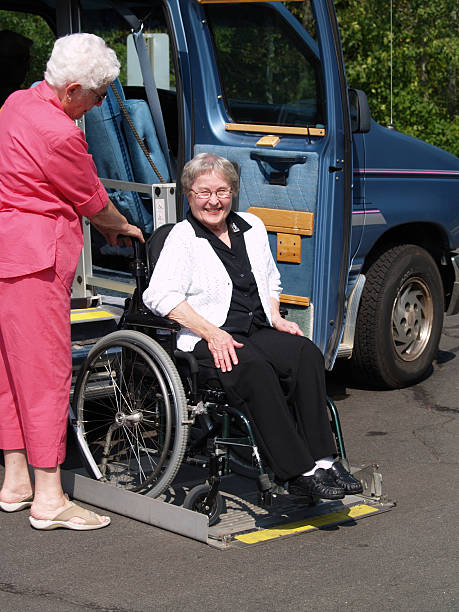 istock Wheelchair And Lift Van 134039679