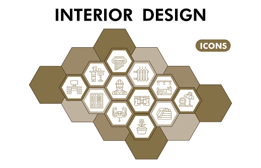 Modern Interior Design Infographic Design Template Home Deco ...
