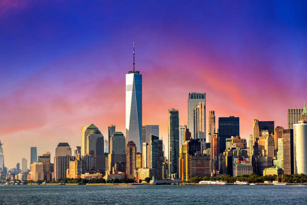 istock Manhattan cityscape in New York 1340397541