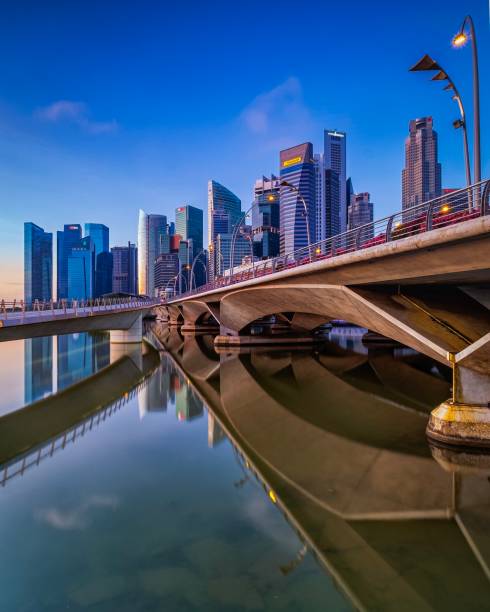 istock Beautiful Cityscape at Singapore 1340397634