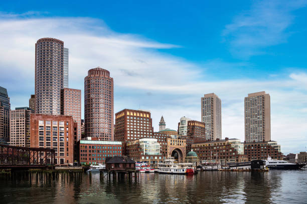 istock Boston cityscape at night 1340399209