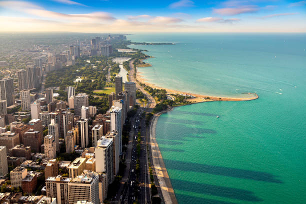 istock Aerial view of Chicago 1340399469
