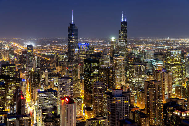 istock Aerial view of Chicago 1340399481