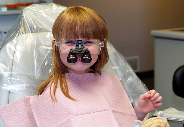 Silla de dentista diversión - foto de stock