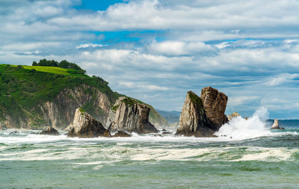 istock Playa Del Silencio (Beach of Silence) in Cudillero, Spain 1340401627