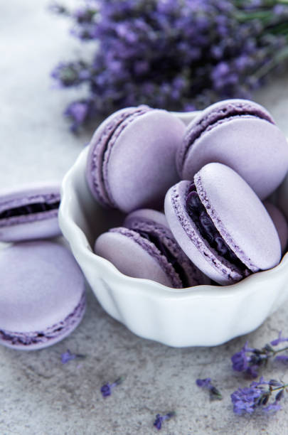 istock French macarons with lavender flavor 1340411905