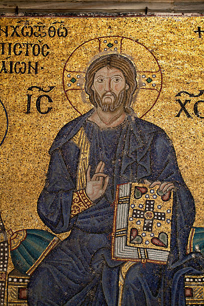 istock Mosaic of Jesus Christ 134041303