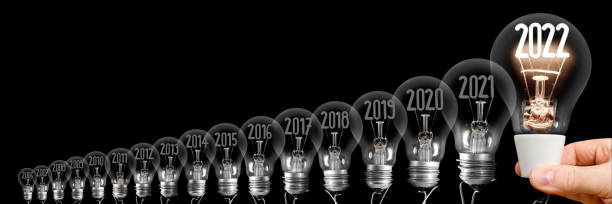 istock Light Bulbs with New Year 2022 1340418027