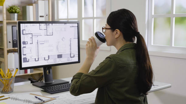 istock designer working in morning drinking hot coffee 1340420956