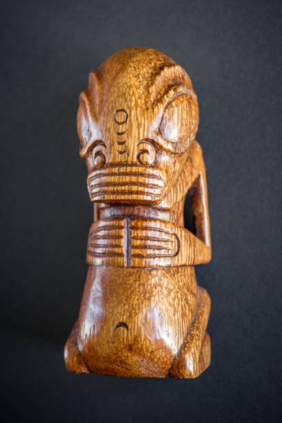 istock traditional wooden Polynesian tiki from Marquesas Islands 1340425609
