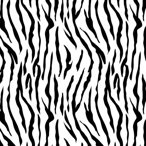 Vector illustration of Seamless zebra pattern